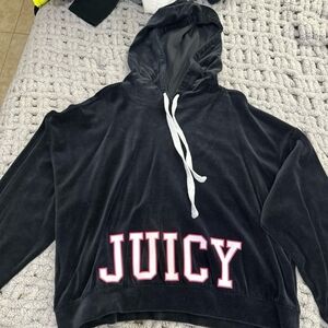 Juicy Couture Black Velour Hoodie